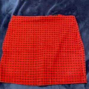 Plaid skirt